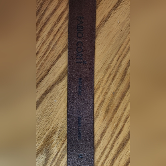 Fabio Corti Genuine Italian Leather Brown Belt - Picture 8 of 8